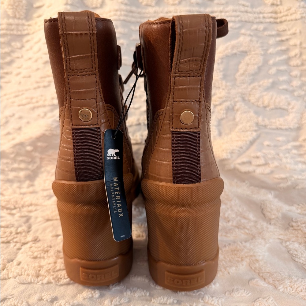 Sorel Brown Lace-Up Platform Boots #557 - Picture 3 of 9